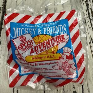 McDonald's Happy Meal Toy Mickey in U.S.A Epcot Adventure Walt Disney 1993 NOS